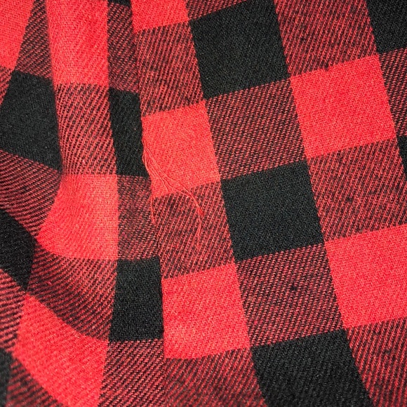 Tickled Teal Open Front Buffalo Check Flannel - Picture 3 of 5